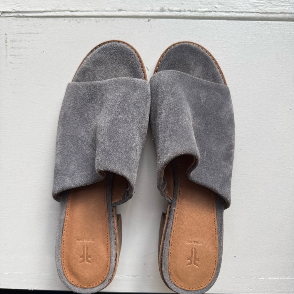 Frye Blue/Grey Cindy Mule - Brand New!